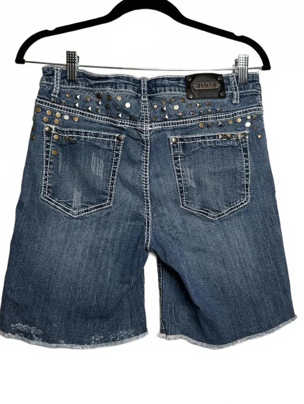 Y2K‎ Rhinetsone Studded Denim Shorts